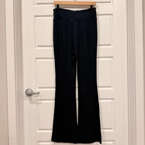 Athleta Harmony Pose Ribbed Pant Size S – Navy Blue Flare Lounge Yoga Pants - Picture 6 of 9